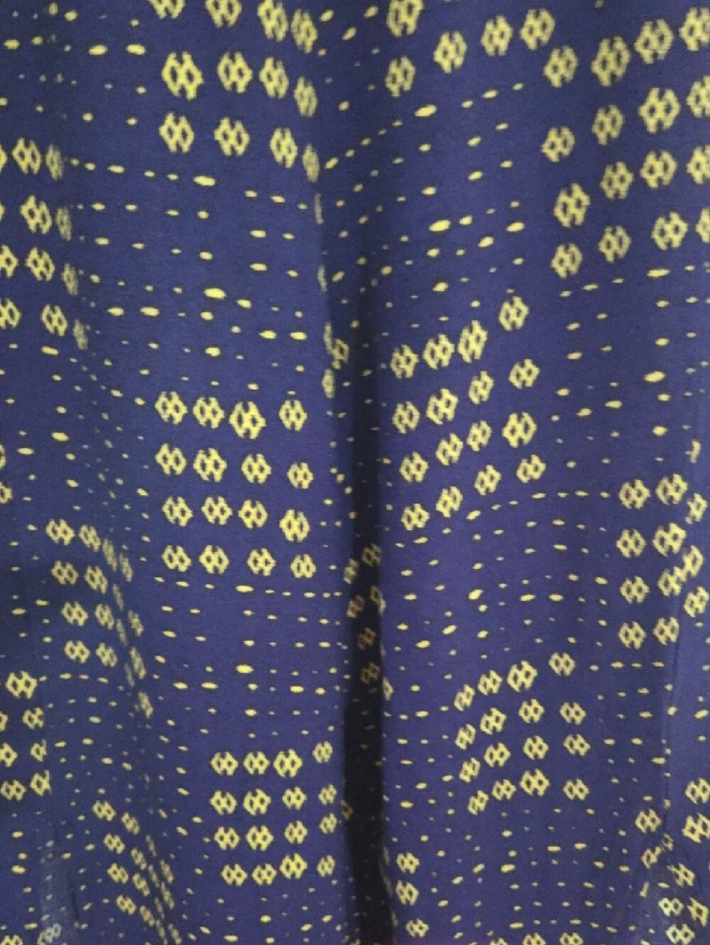 Xhilaration Navy Maxi Skirt with Cream Geometric Print - Picture 4 of 8